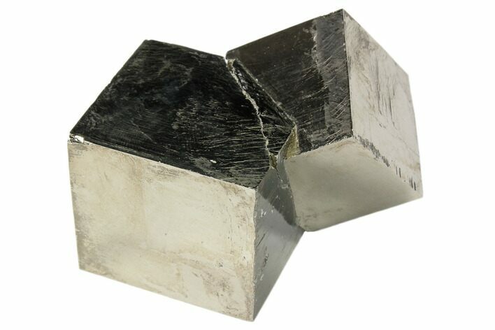 Natural Twinned Pyrite Cubes From Spain #82111